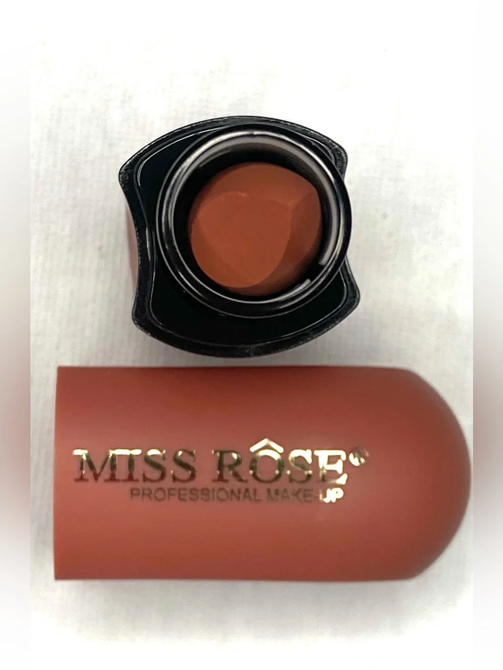 Miss rose  Matte Lipstick Case in Terracotta Brown
